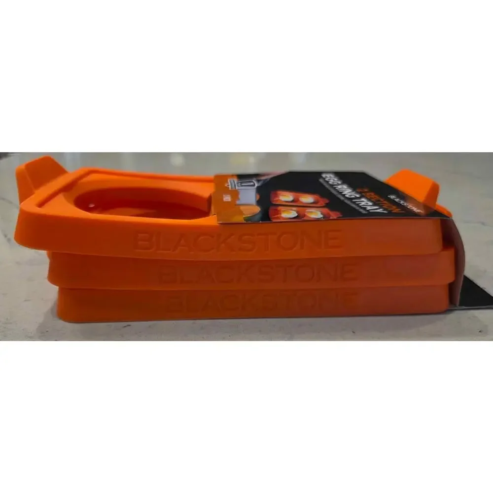 New Blackstone 2 Section Egg Ring Tray 3-Pack